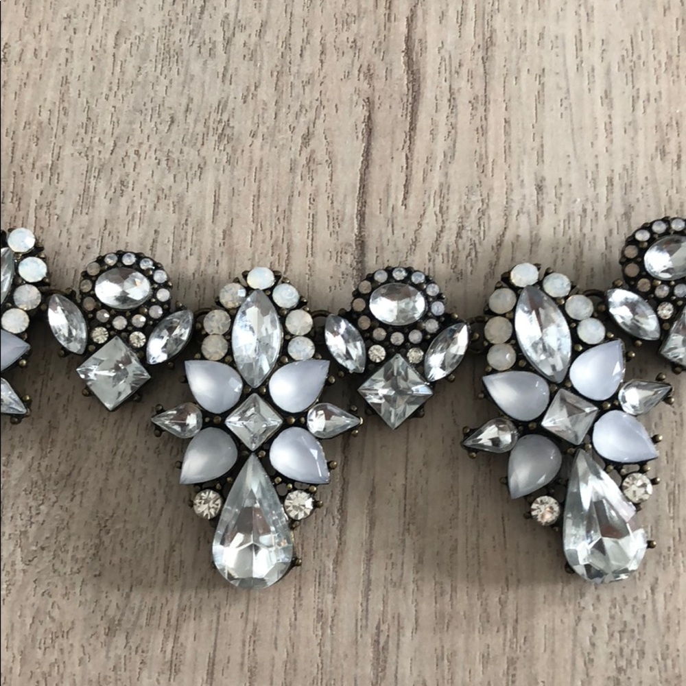 Dramatic Crystal Statement Necklace - image 2